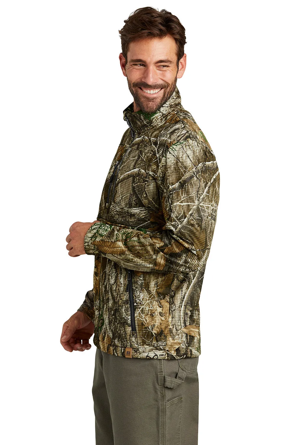 Russell Outdoors Mens Realtree Atlas Water Resistant Full Zip Soft Shell Jacket - Realtree Edge Camo  Excellent quality Clothing Russell-Outdoors