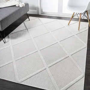 Salines Diamond Trellis Indoor/Outdoor Area Rug Jonathan Y Home