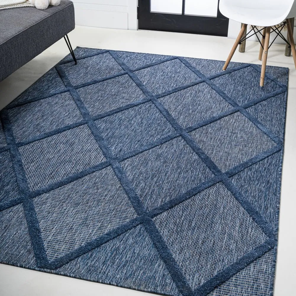 Salines Diamond Trellis Indoor/Outdoor Area Rug Jonathan Y Home