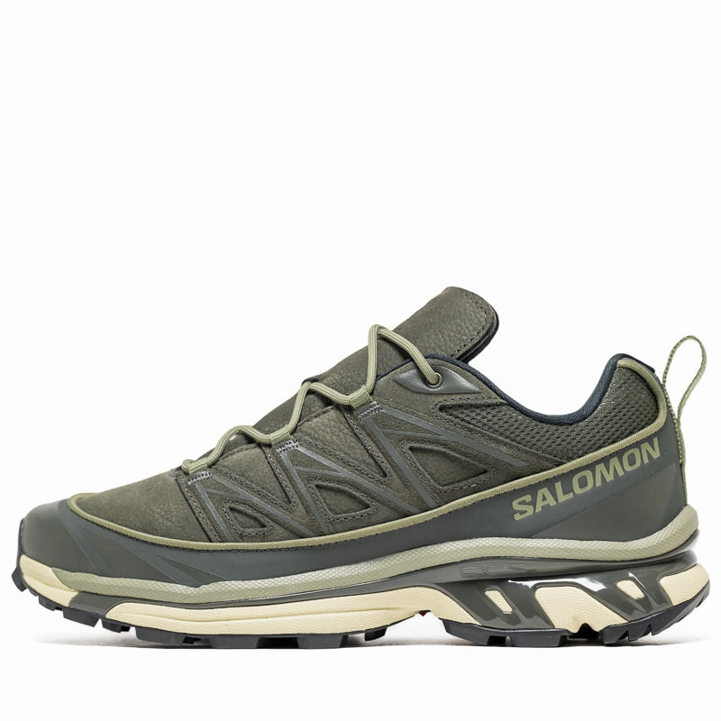 Salomon XT-6 Expanse Leather - Peat/Deep Lichen Green Salomon outdoor shoes for mountain tracks