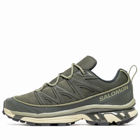Salomon XT-6 Expanse Leather - Peat/Deep Lichen Green Salomon outdoor shoes for mountain tracks