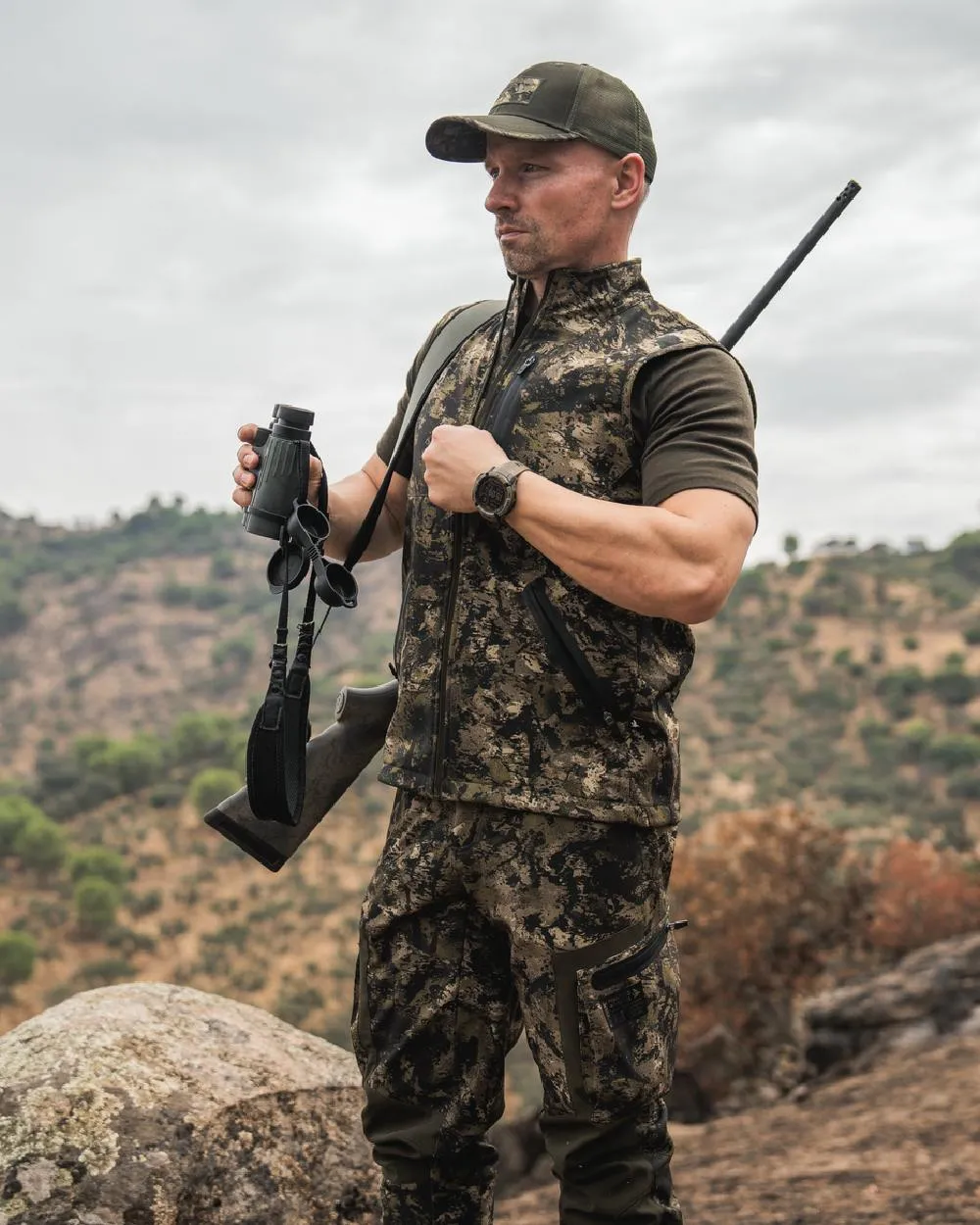 Seeland Mens Chaser Aero Camo Waistcoat Seeland Clothing