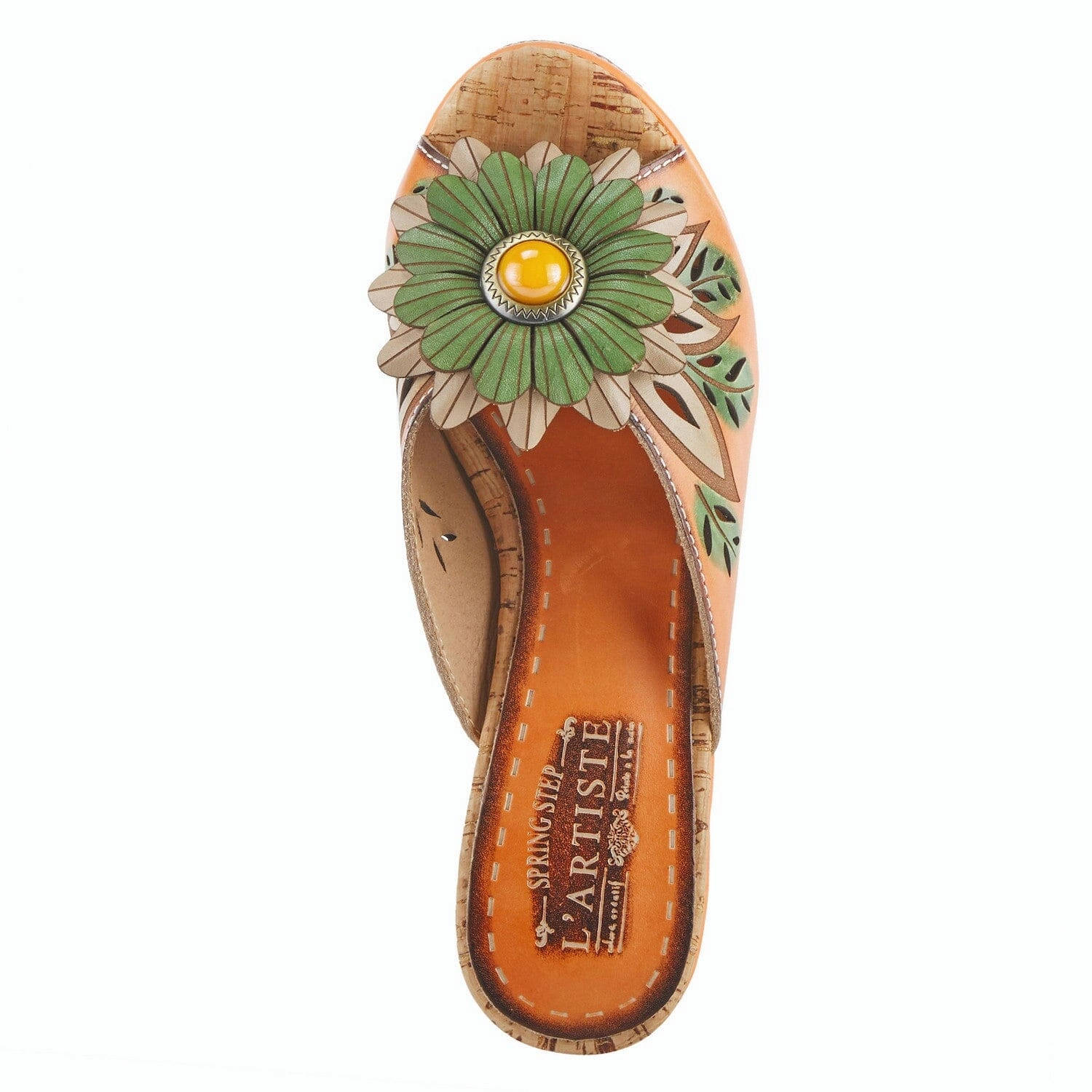 SPRING STEP L'ARTISTE BLOOM SLIDE SANDAL - FINAL SALE! Spring Step comfortable casual shoes