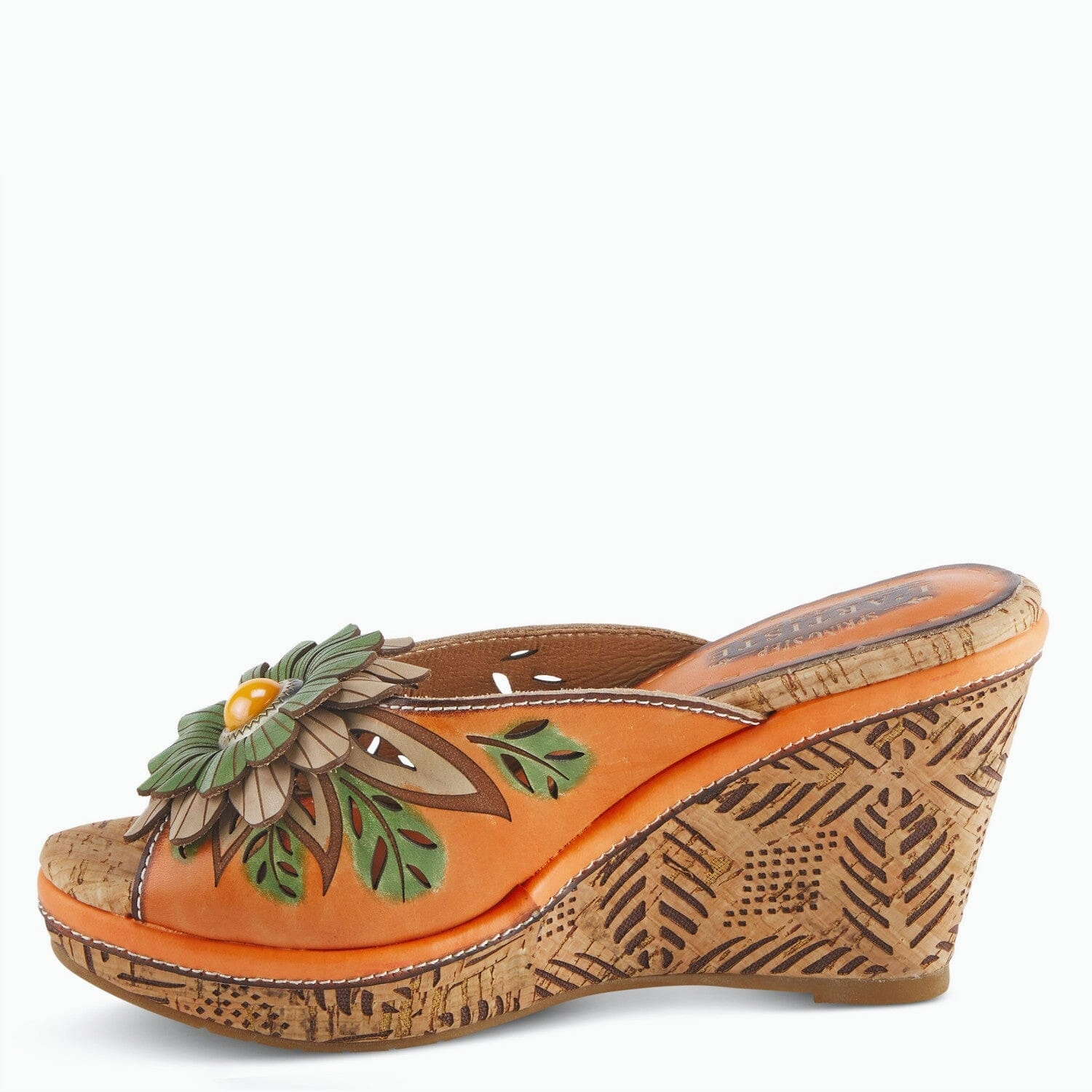 SPRING STEP L'ARTISTE BLOOM SLIDE SANDAL - FINAL SALE! Spring Step comfortable casual shoes