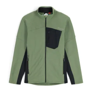 Spyder Bandit Hybrid Full Zip Sweater Brown Spyder