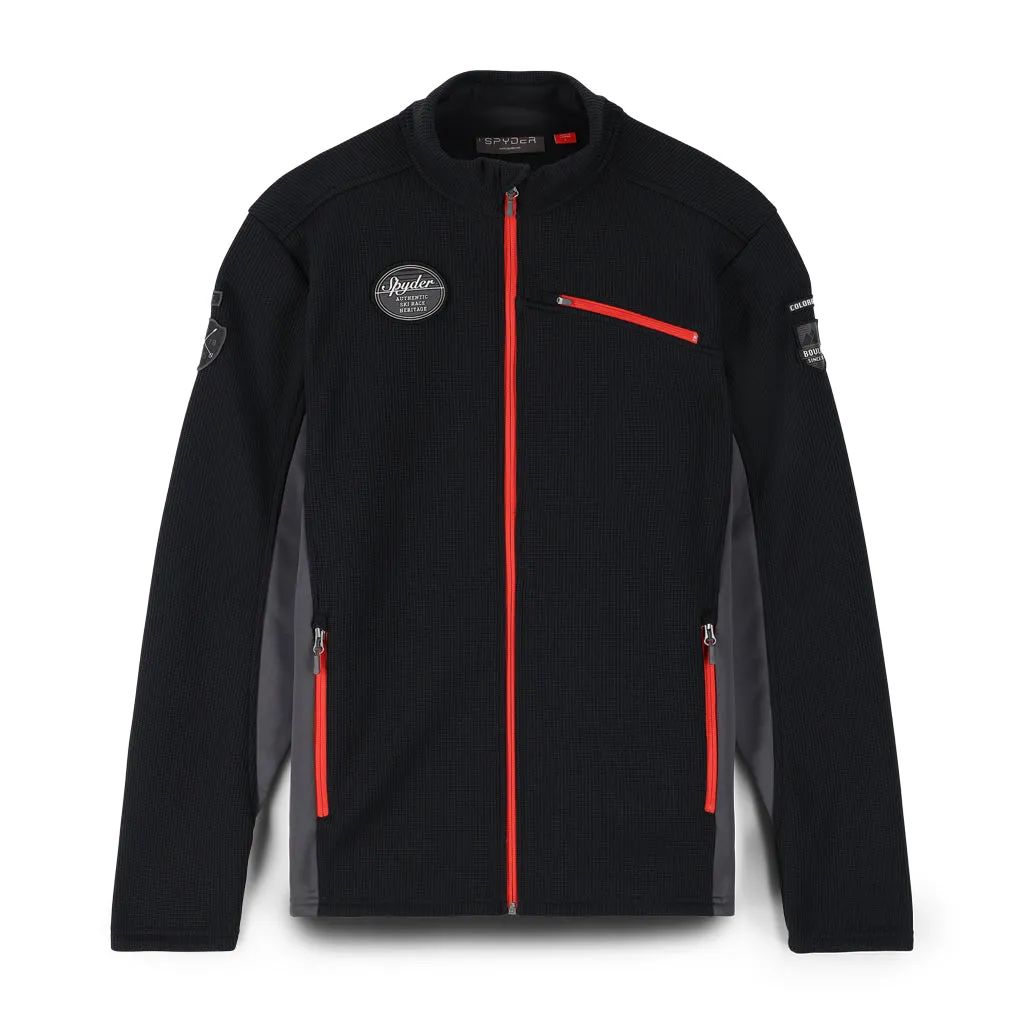Spyder Bandit Wengen Full Zip Sweater Black Spyder