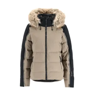 Spyder Falline Faux Fur Down Jacket Grey Spyder