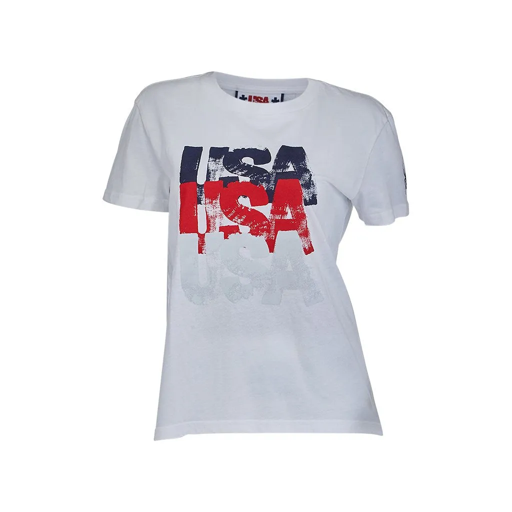 Spyder Haze USA Tee T-Shirt White Spyder
