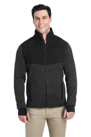 Spyder Mens Passage Full Zip Sweater Jacket - Black Powder/Black Clothing Spyder