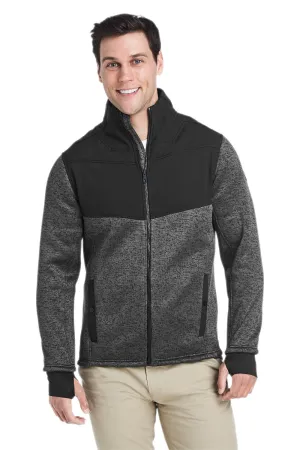 Spyder Mens Passage Full Zip Sweater Jacket - Polar Grey Powder/Black Clothing Spyder