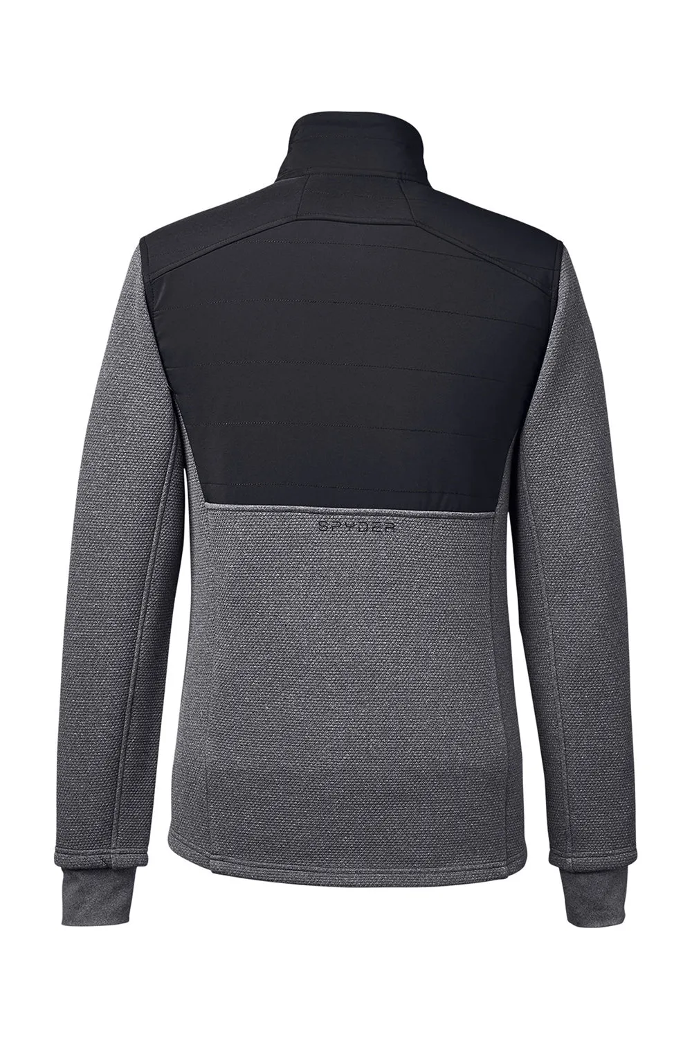 Spyder Mens Pursuit Full Zip Jacket - Heather Black/Black Clothing Spyder