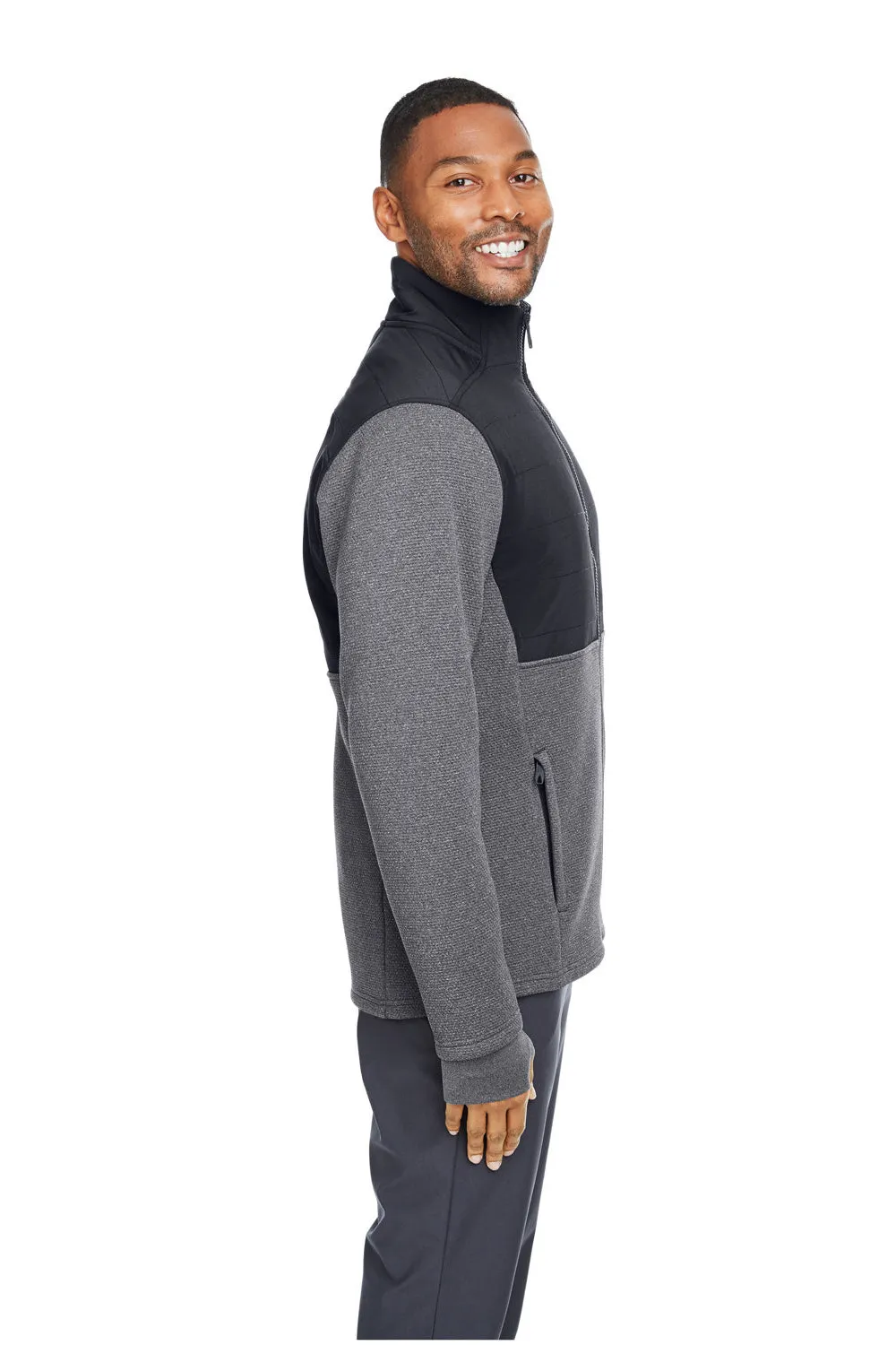 Spyder Mens Pursuit Full Zip Jacket - Heather Black/Black Clothing Spyder