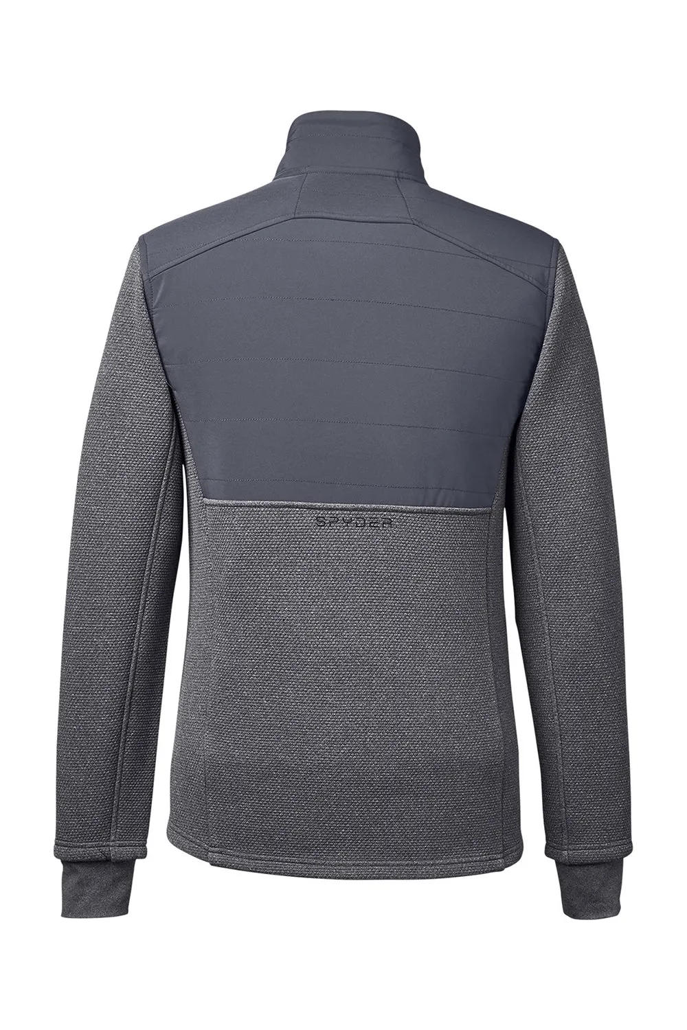 Spyder Mens Pursuit Full Zip Jacket - Heather Black/Polar Grey Clothing Spyder