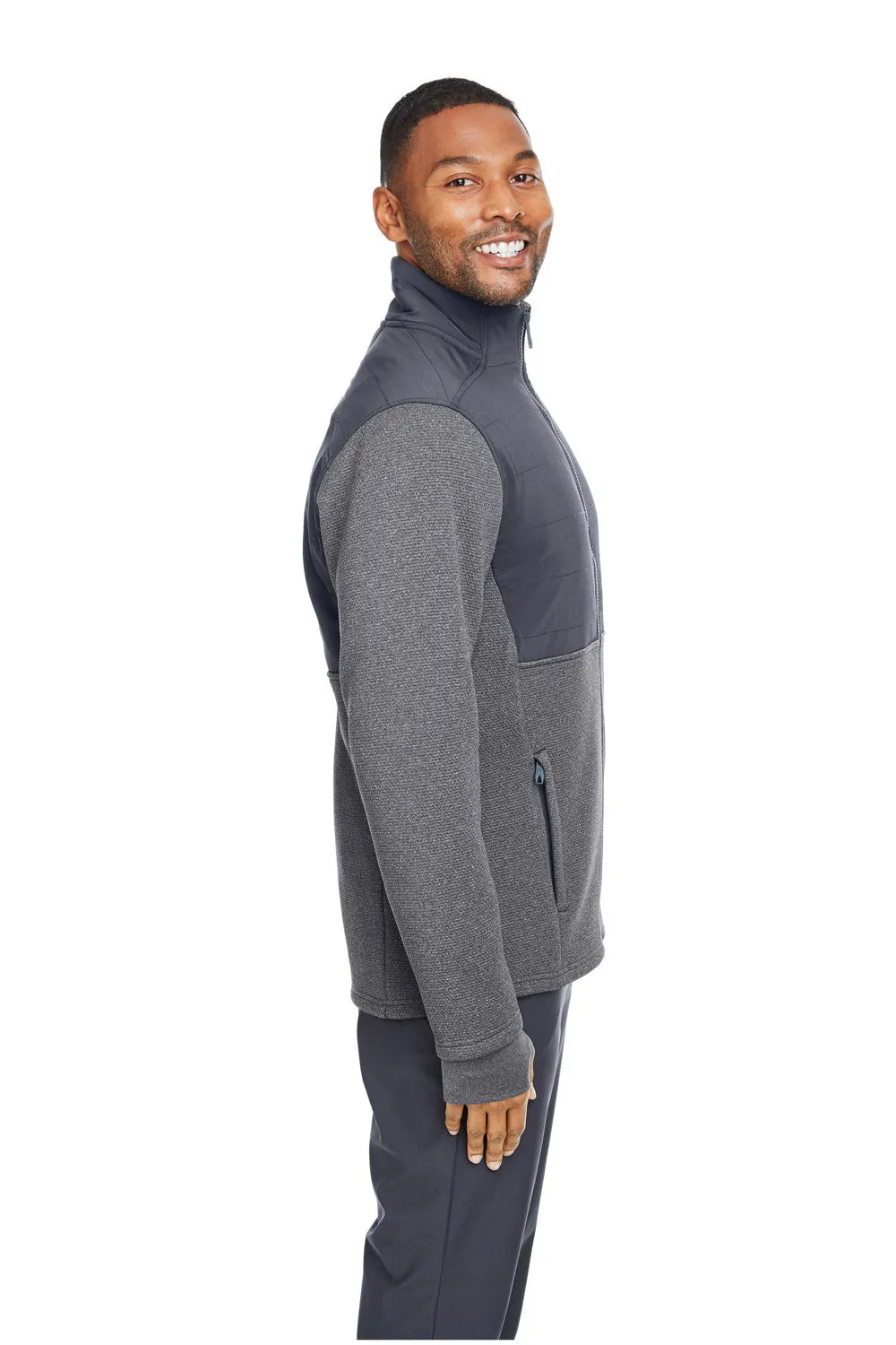Spyder Mens Pursuit Full Zip Jacket - Heather Black/Polar Grey Clothing Spyder