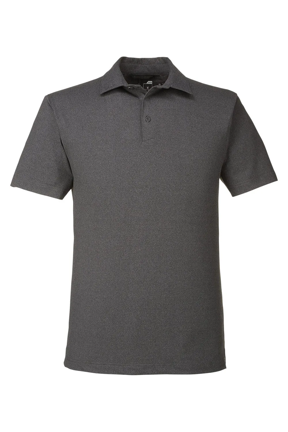 Spyder Mens Spyre Short UPF 40  Sleeve Polo Shirt - Black Frost Clothing Spyder
