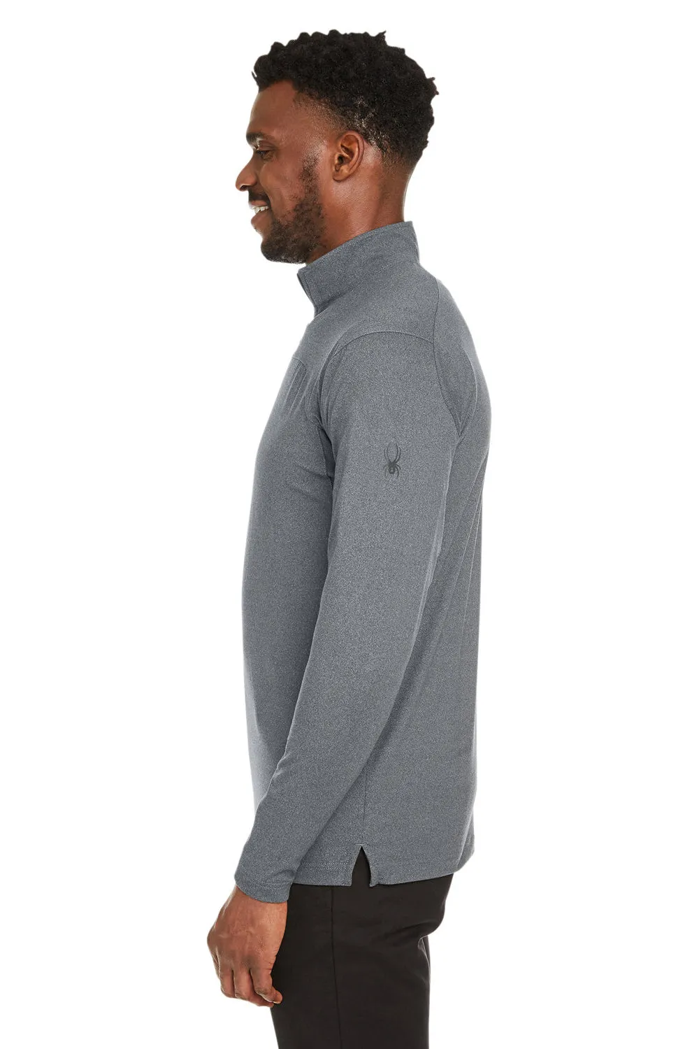 Spyder Mens Spyre UPF 40  1/4 Zip Sweatshirt - Polar Grey Frost Clothing Spyder