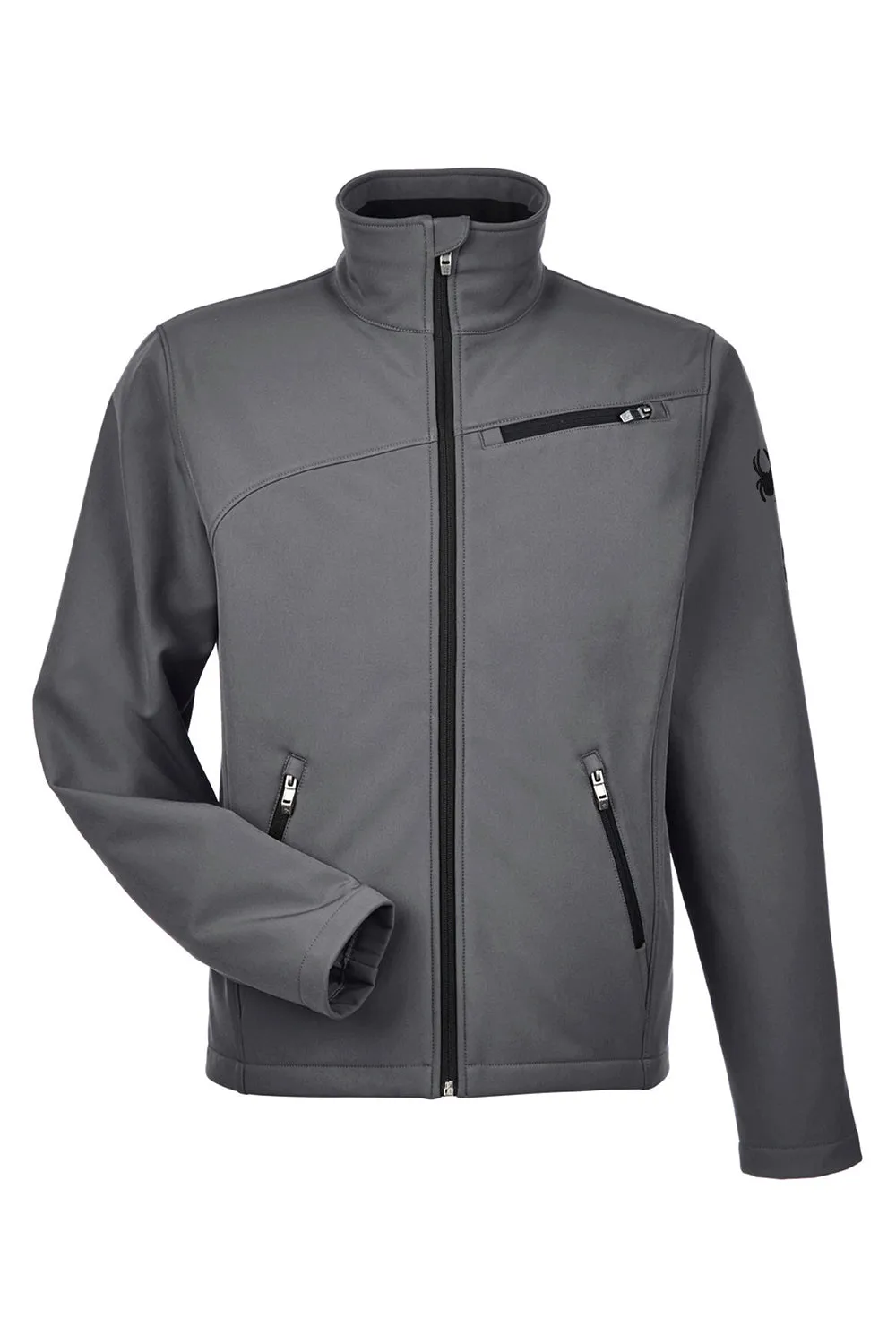 Spyder Mens Transport Full Zip Jacket - Polar Grey Clothing Spyder