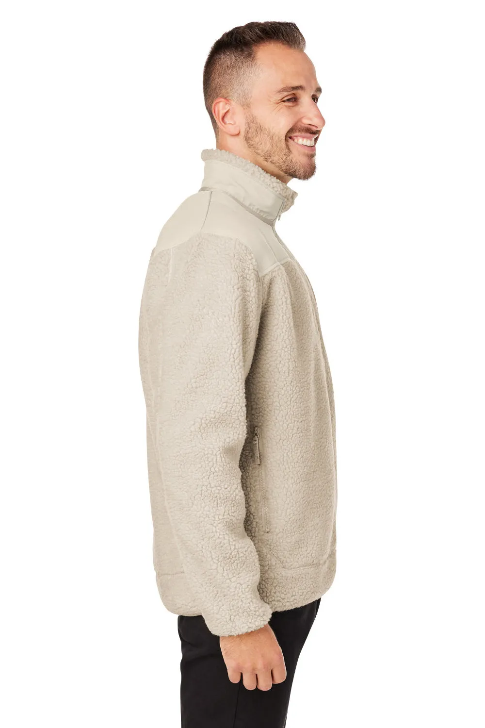 Spyder Mens Venture Sherpa Full Zip Jacket - Natural Clothing Spyder