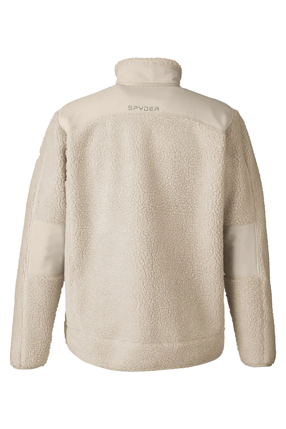 Spyder Mens Venture Sherpa Full Zip Jacket - Natural Clothing Spyder