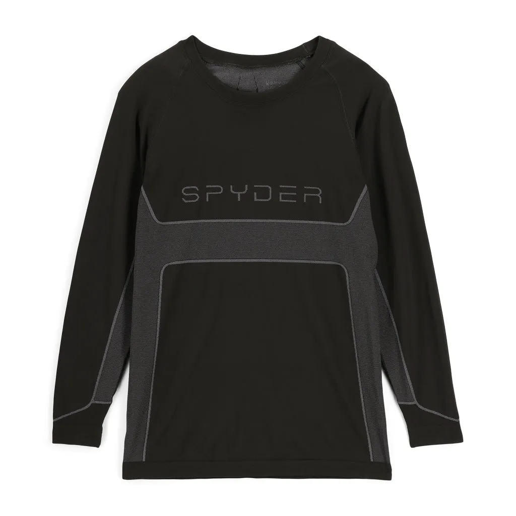 Spyder Momentum Top Ski Base Layer Top Black Spyder