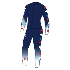 Spyder Performance Ski Racing Suit Blue Spyder