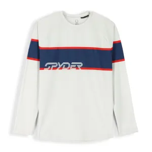 Spyder Pump Long Sleeve Crew Neck Ski Base Layer Top Grey Spyder