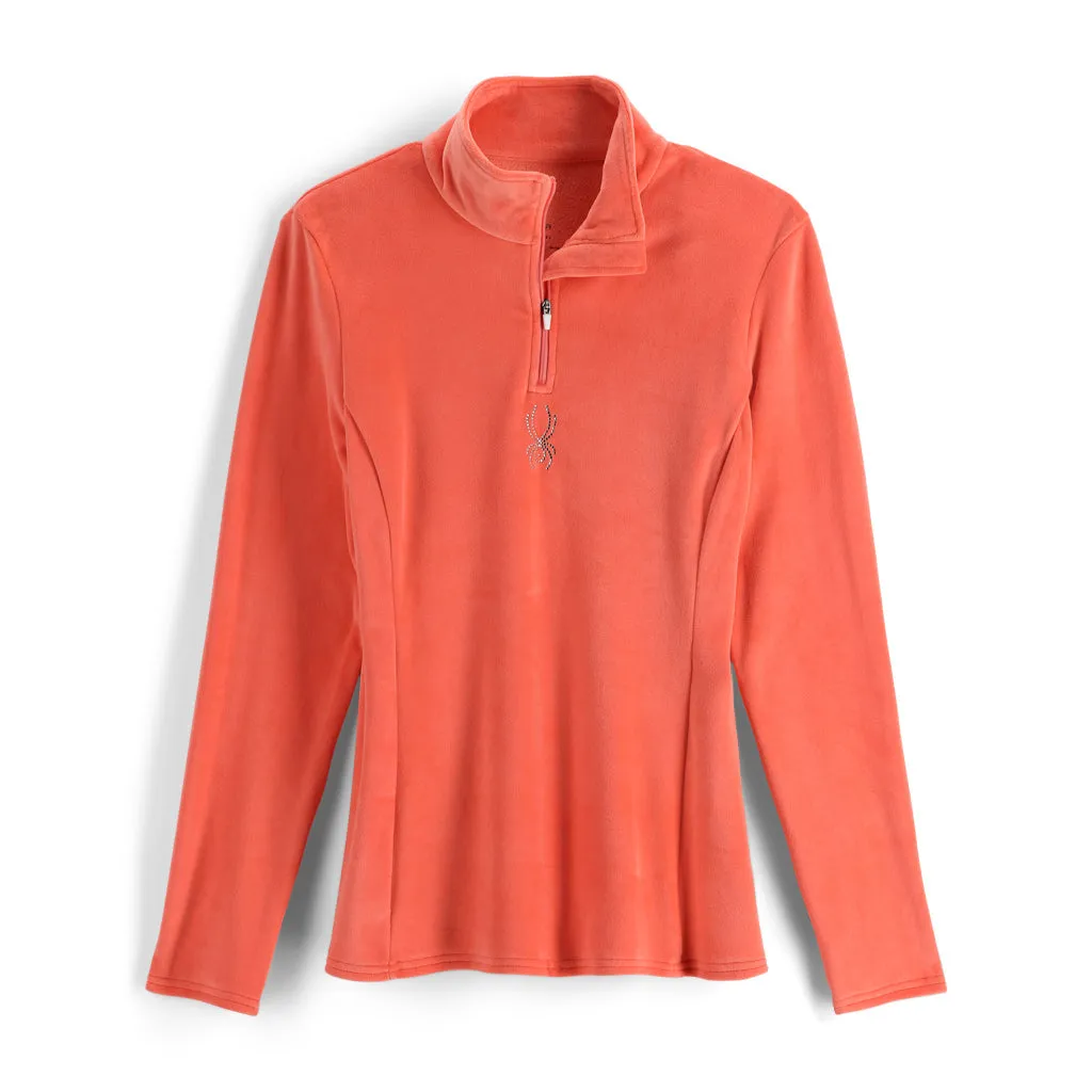 Spyder Shimmer Bug Half Zip T-Neck Orange Spyder