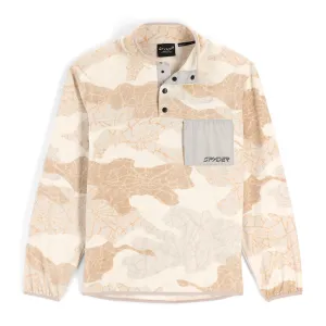 Spyder Snap Lounge Pullover Fleece Jacket Grey Spyder