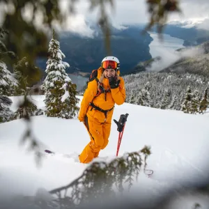 Spyder Solitaire Shell Ski Jacket Orange Spyder