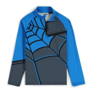 Spyder Web Half Zip T-Neck Grey Spyder
