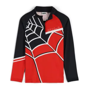 Spyder Web Half Zip T-Neck Red Spyder