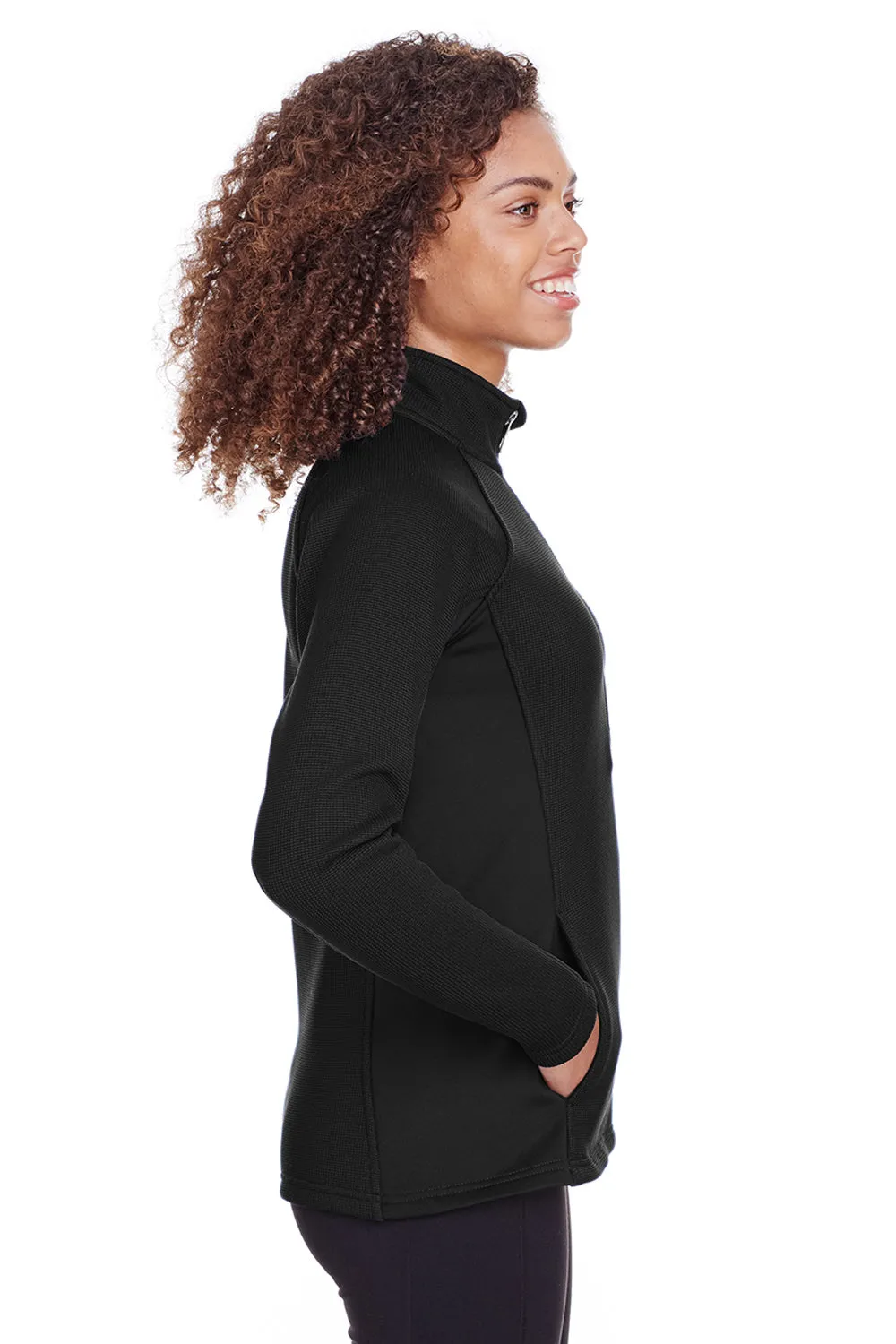 Spyder Womens Constant 1/4 Zip Sweater - Black Clothing Spyder