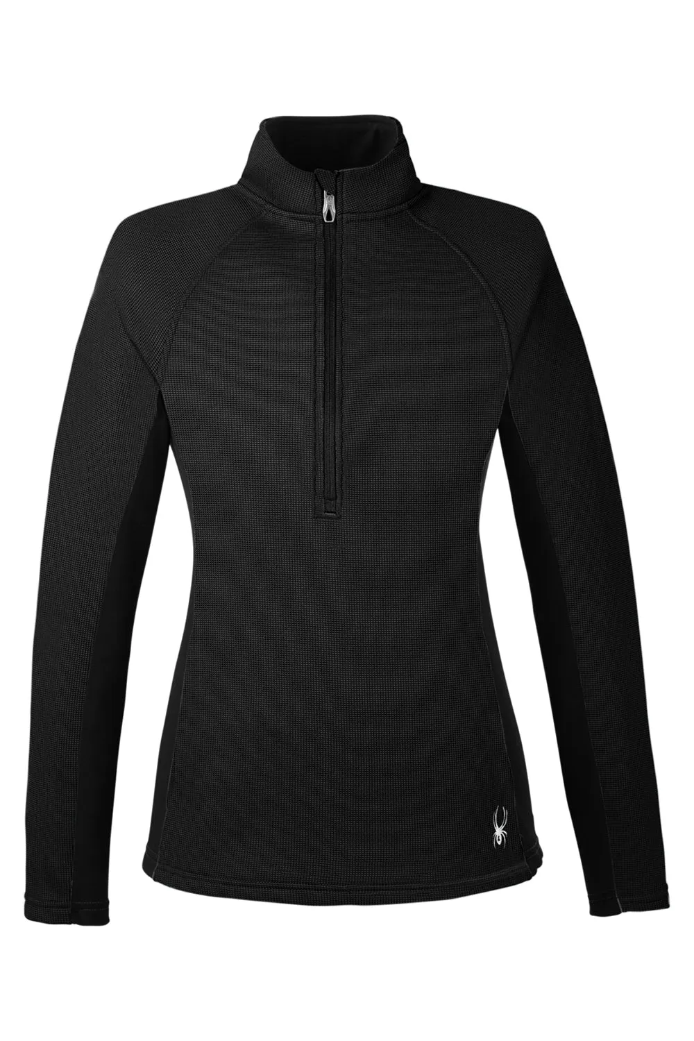 Spyder Womens Constant 1/4 Zip Sweater - Black Clothing Spyder