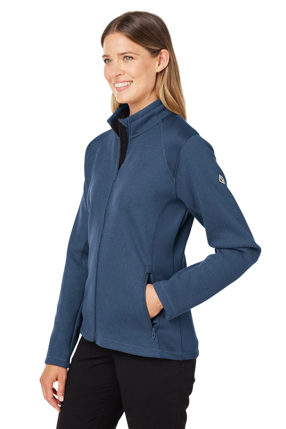Spyder Womens Constant Canyon Full Zip Sweater Jacket - Frontier Blue Clothing Spyder