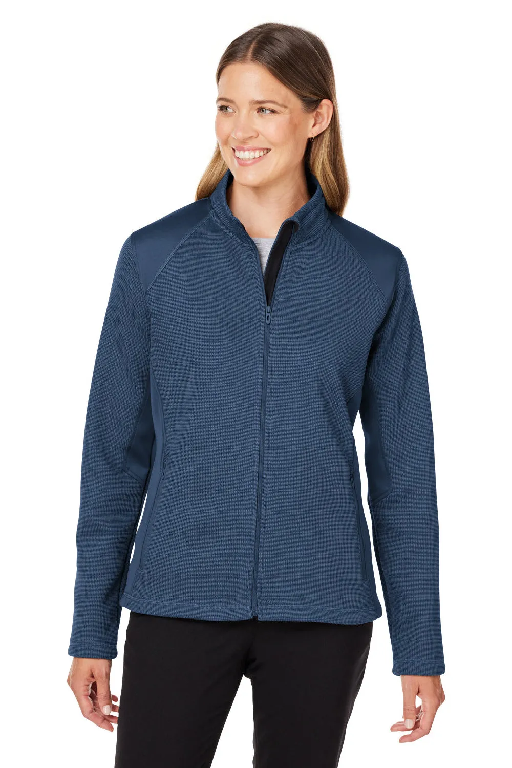 Spyder Womens Constant Canyon Full Zip Sweater Jacket - Frontier Blue Clothing Spyder