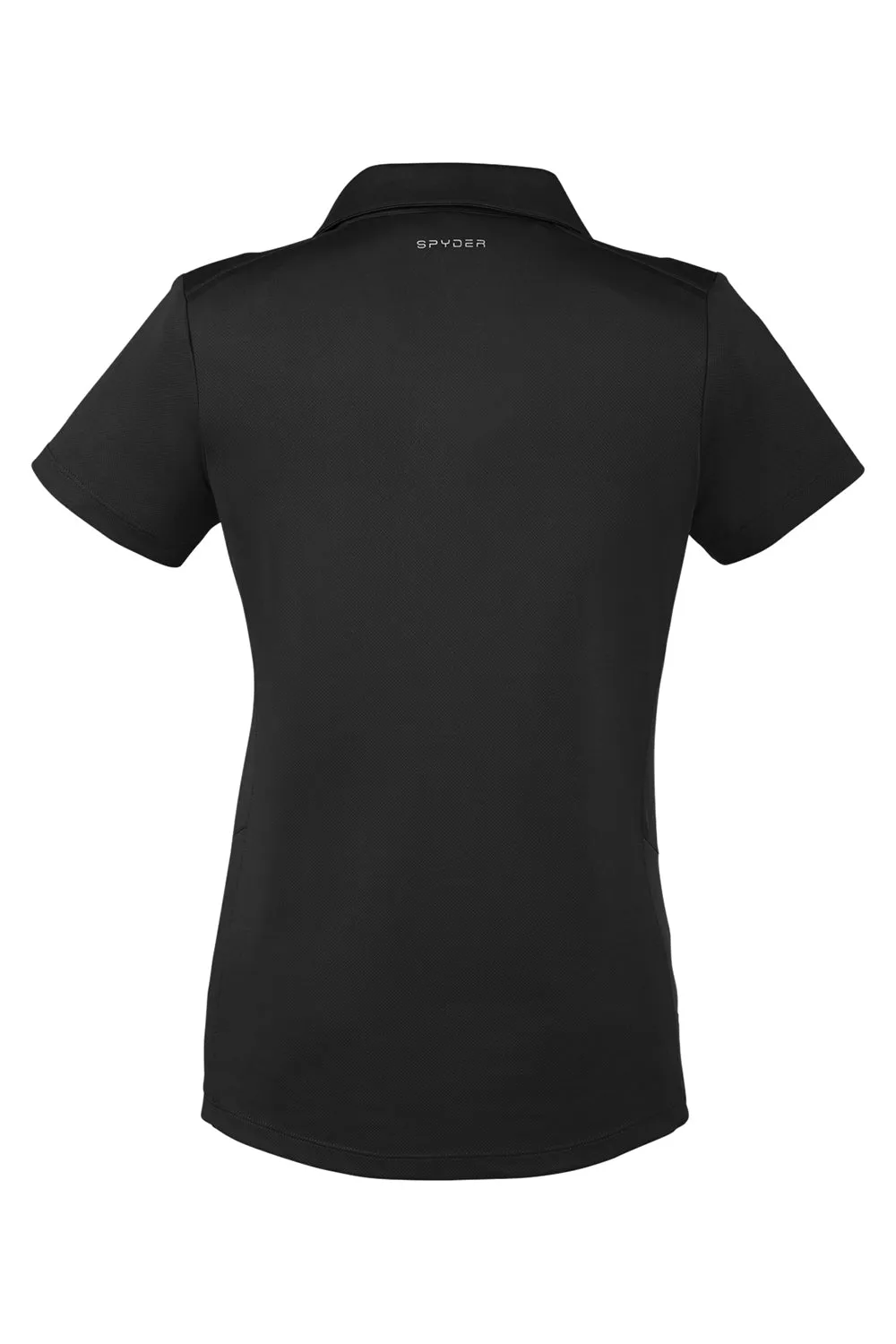 Spyder Womens Freestyle Short Sleeve Polo Shirt - Black Clothing Spyder