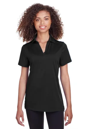 Spyder Womens Freestyle Short Sleeve Polo Shirt - Black Clothing Spyder