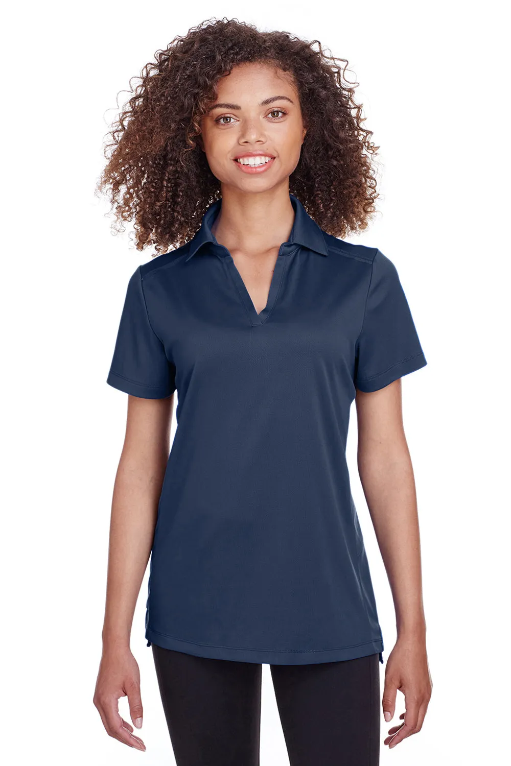 Spyder Womens Freestyle Short Sleeve Polo Shirt - Frontier Blue Clothing Spyder