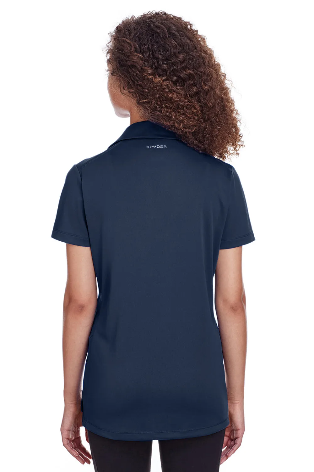 Spyder Womens Freestyle Short Sleeve Polo Shirt - Frontier Blue Clothing Spyder