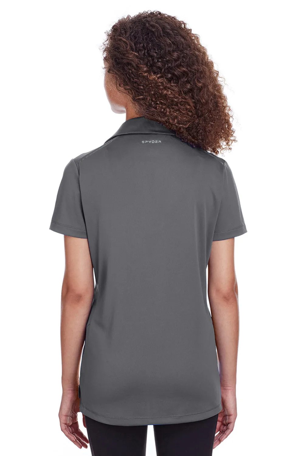 Spyder Womens Freestyle Short Sleeve Polo Shirt - Polar Grey Clothing Spyder