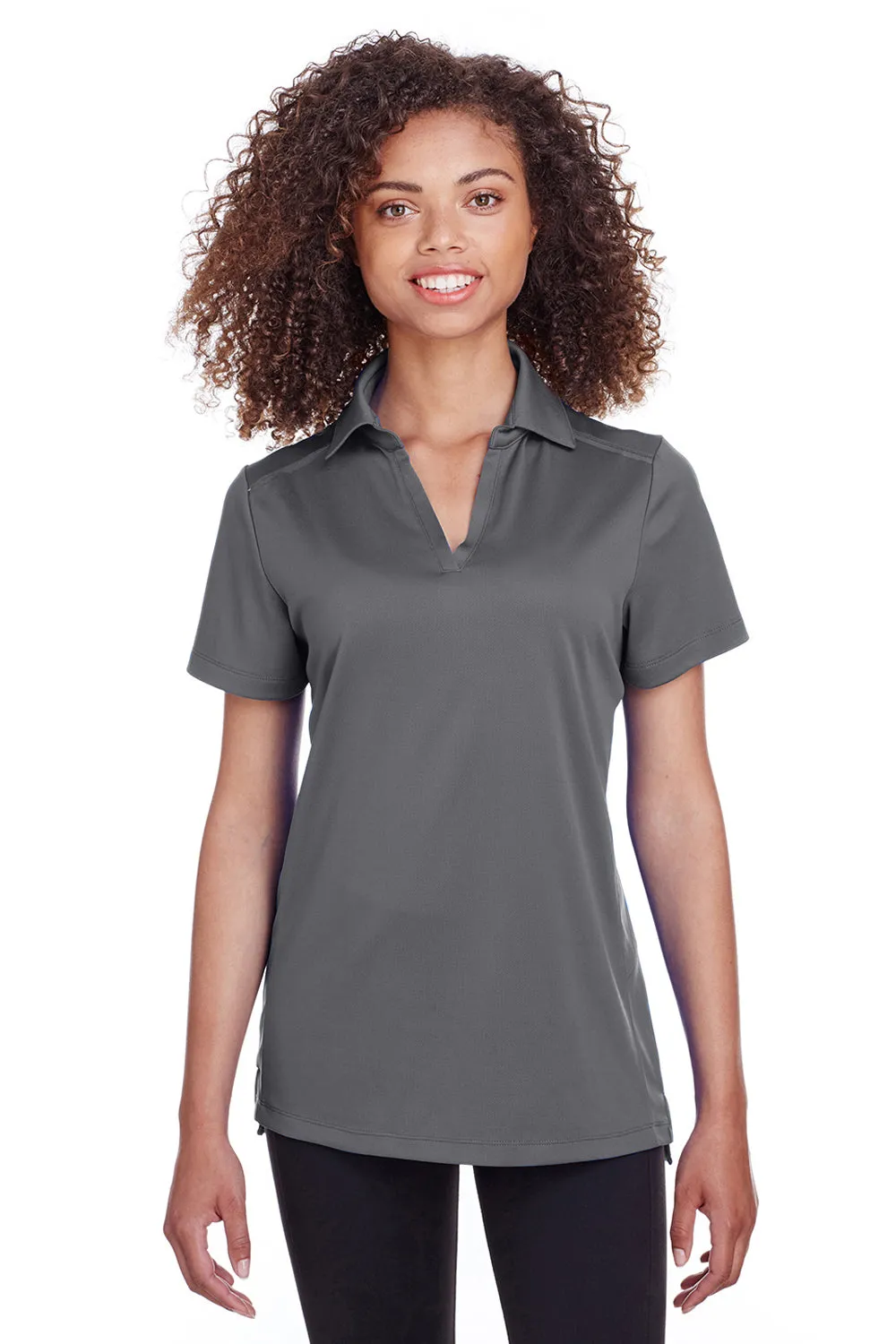 Spyder Womens Freestyle Short Sleeve Polo Shirt - Polar Grey Clothing Spyder