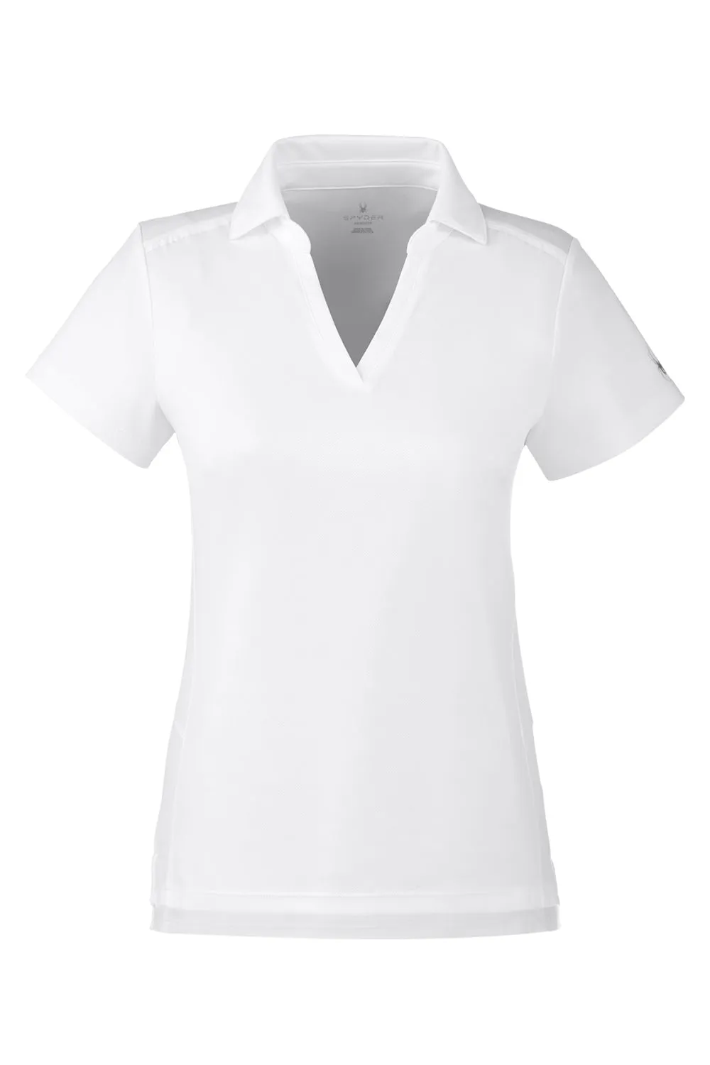 Spyder Womens Freestyle Short Sleeve Polo Shirt - White Clothing Spyder