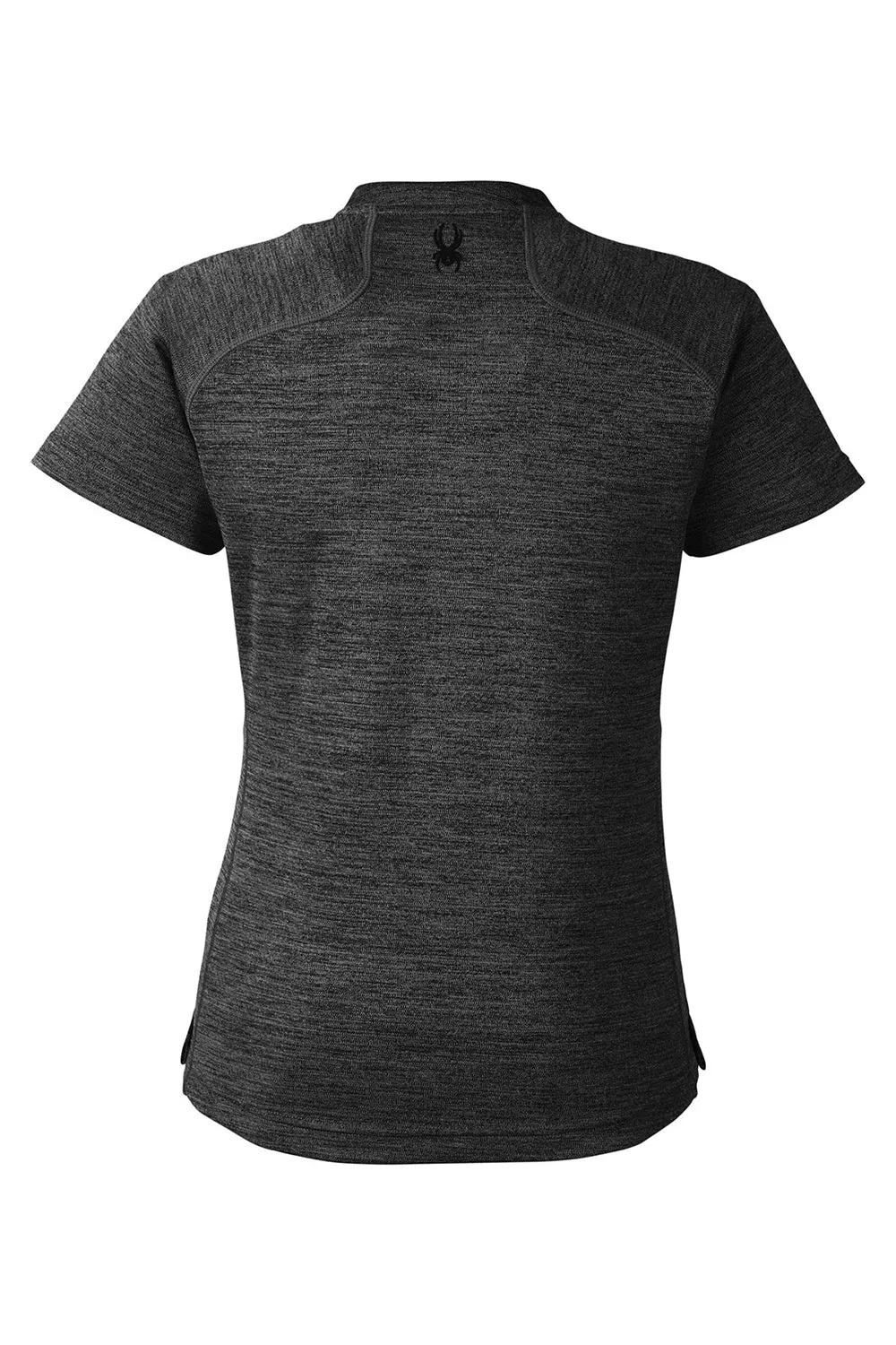 Spyder Womens Mission Blade Short Sleeve Polo Shirt - Black Clothing Spyder