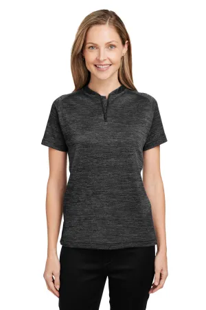 Spyder Womens Mission Blade Short Sleeve Polo Shirt - Black Clothing Spyder