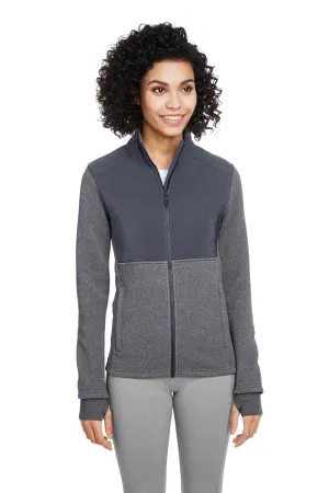Spyder Womens Pursuit Full Zip Jacket - Heather Black/Polar Grey Clothing Spyder