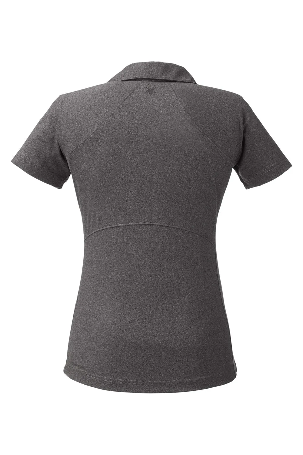 Spyder Womens Spyre UPF 40  Short Sleeve Polo Shirt - Black Frost Clothing Spyder