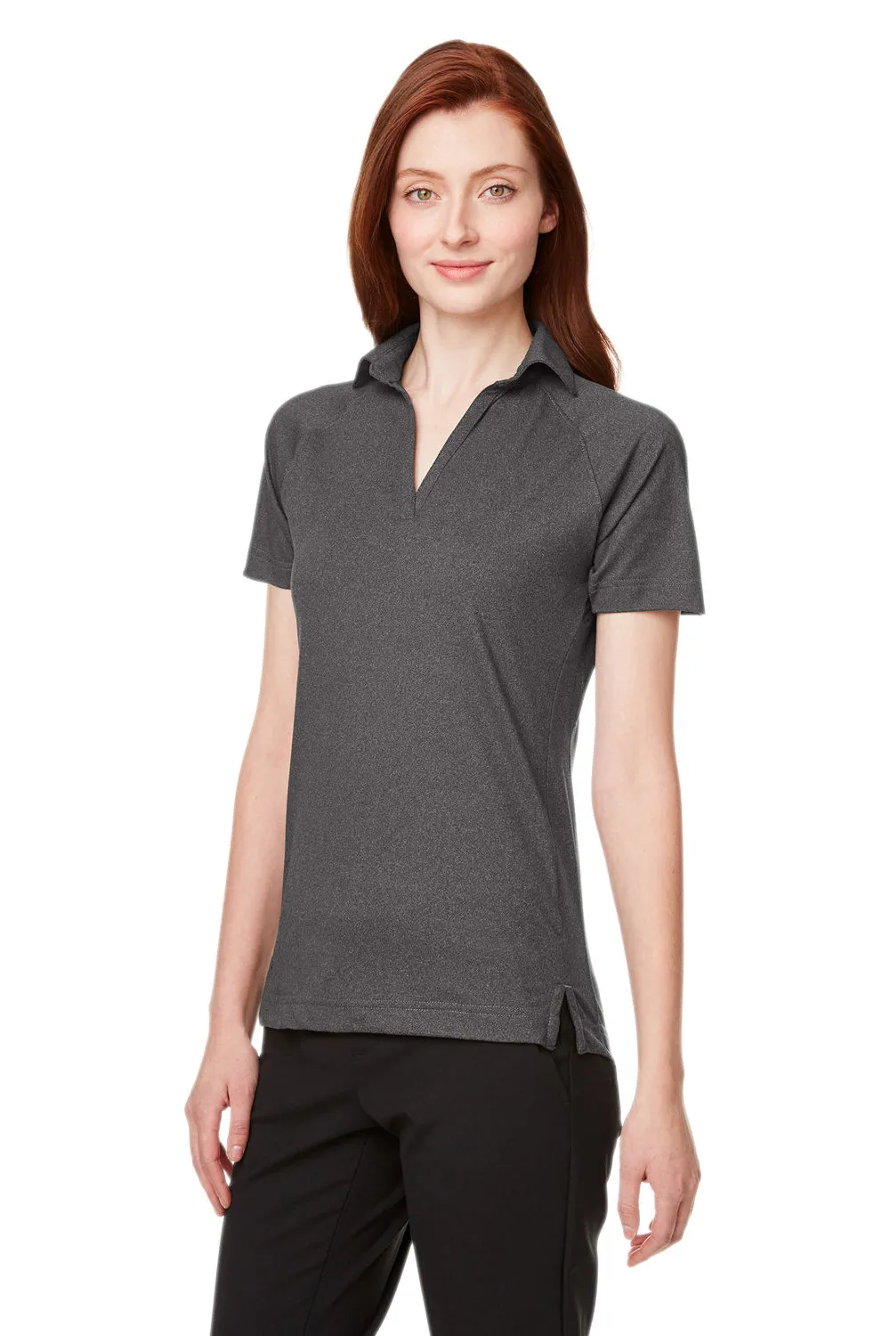 Spyder Womens Spyre UPF 40  Short Sleeve Polo Shirt - Black Frost Clothing Spyder
