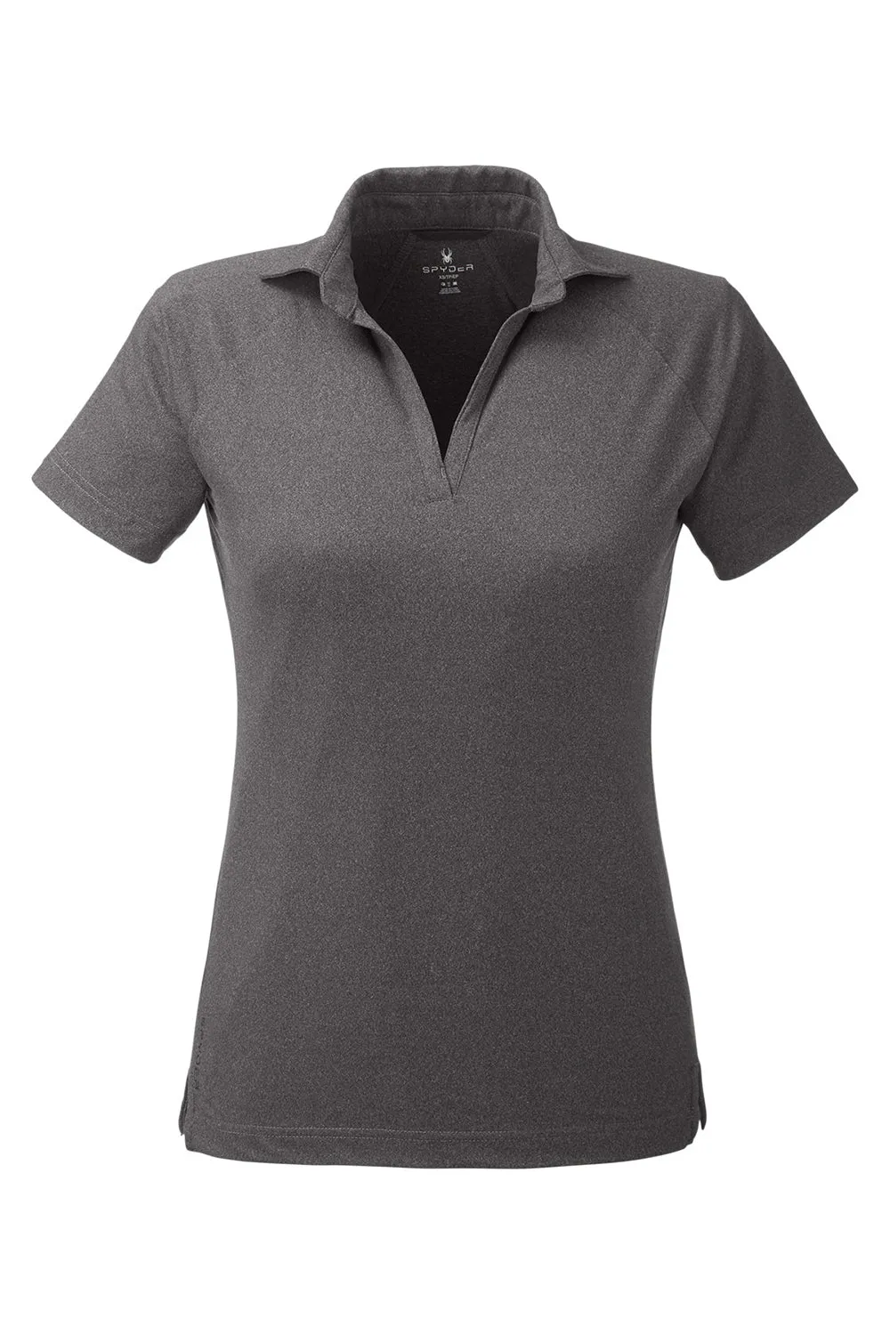 Spyder Womens Spyre UPF 40  Short Sleeve Polo Shirt - Black Frost Clothing Spyder