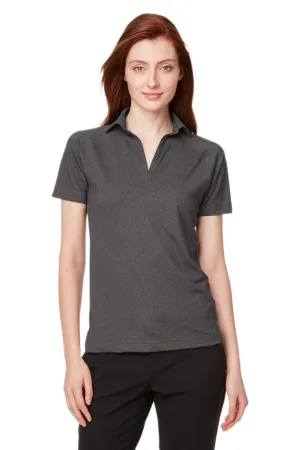 Spyder Womens Spyre UPF 40  Short Sleeve Polo Shirt - Black Frost Clothing Spyder