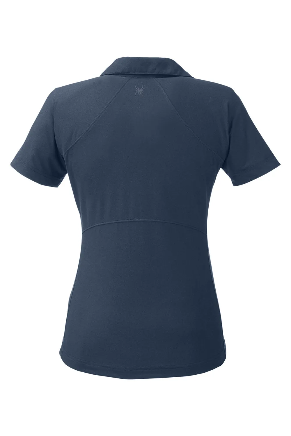 Spyder Womens Spyre UPF 40  Short Sleeve Polo Shirt - Frontier Blue Frost Clothing Spyder